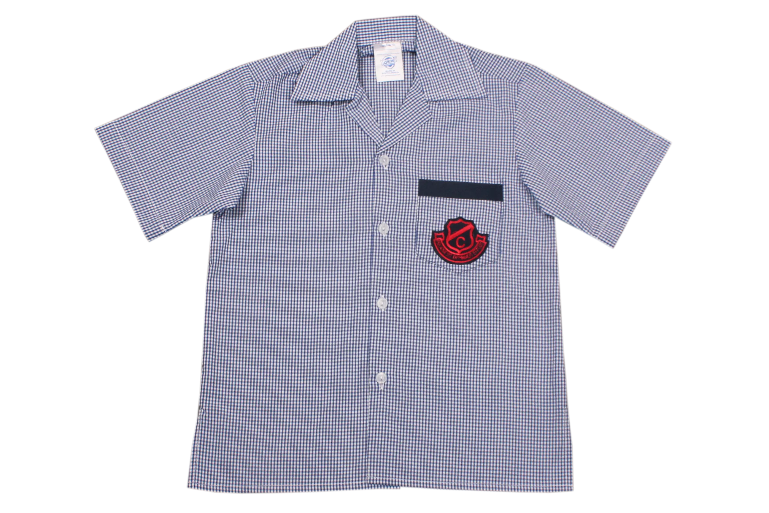 Shortsleeve Check  Emb Shirt - Clarence