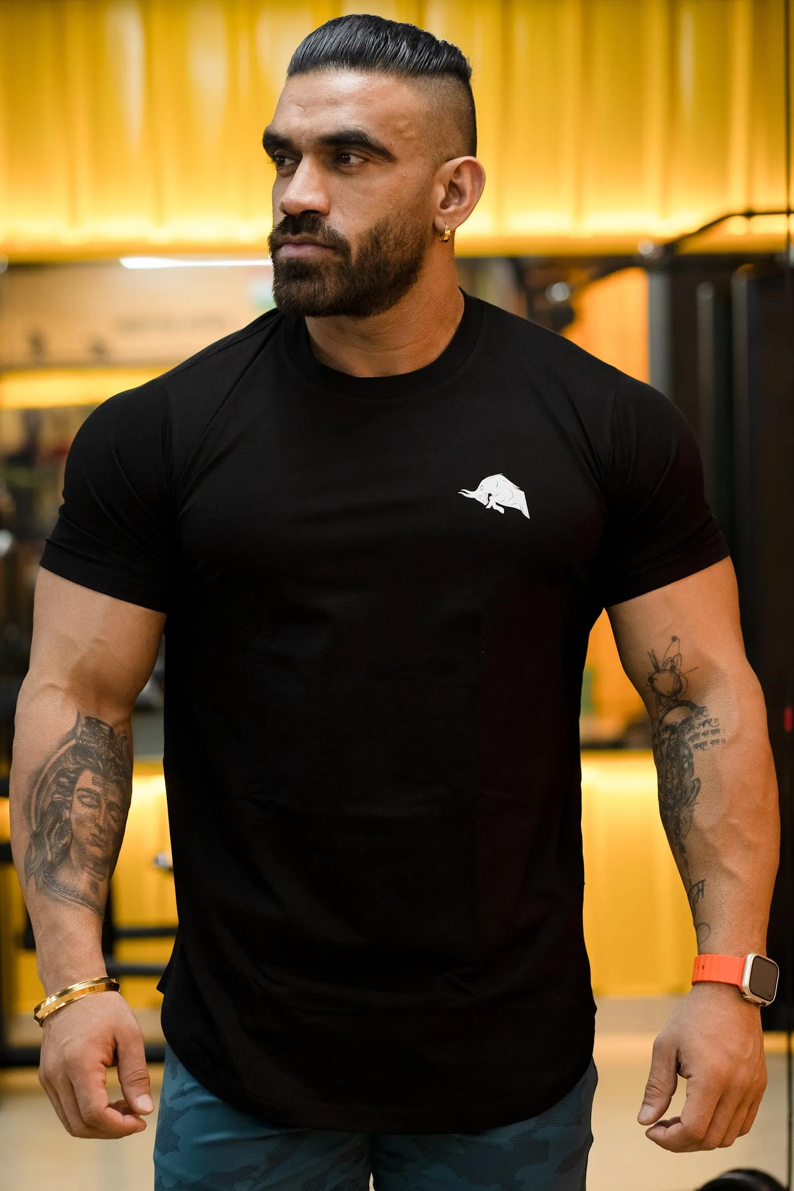 Signature Bull Athletic T-shirt (Black)