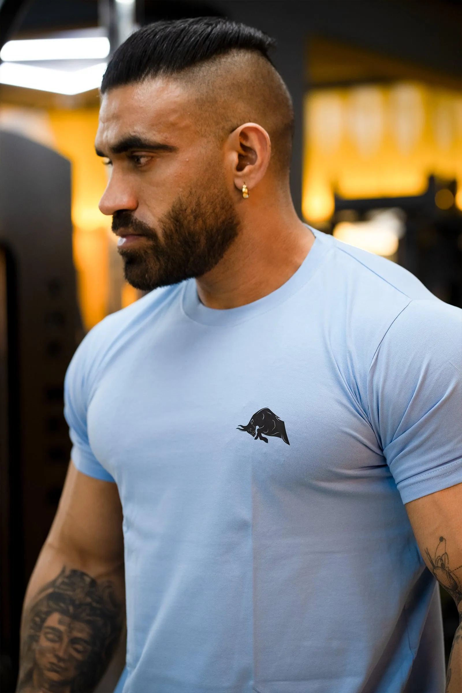 Signature Bull Athletic T-shirt (Sky Blue)