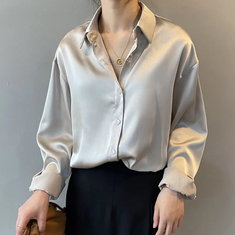 Simona Satin Shirt