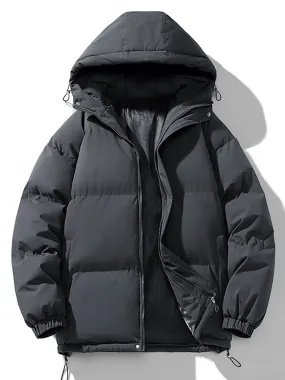 Solid Color Warm Quilted Coats