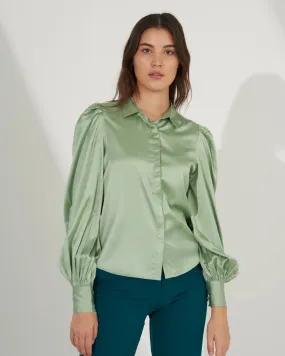 Solid Women's Work Premium Satin shirt