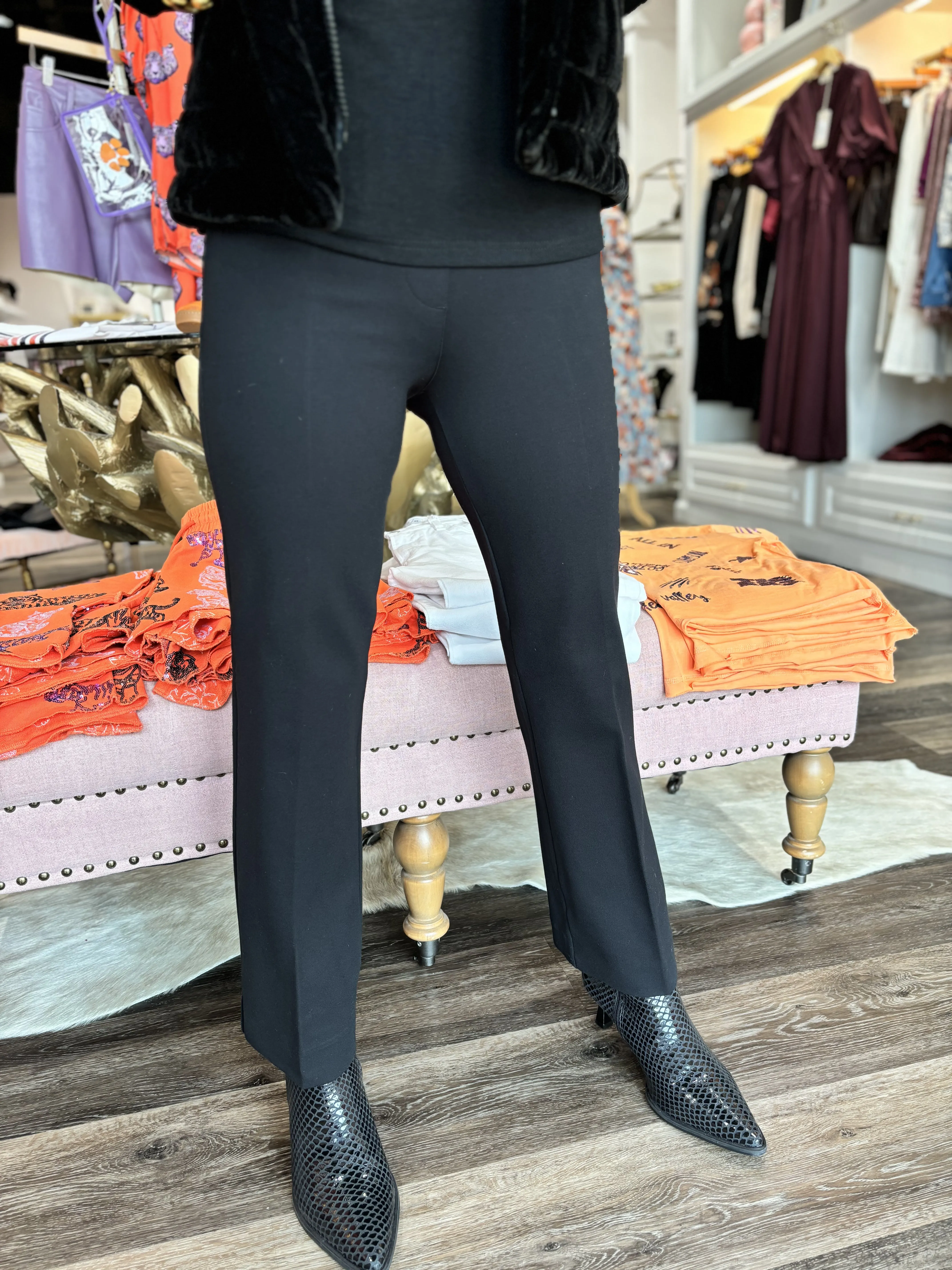 SPANX Smooth Perfect Fit Ponte Kick Flare Pant Black