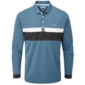 Stuburt Motion Long Sleeve Polo Shirt - Peacock