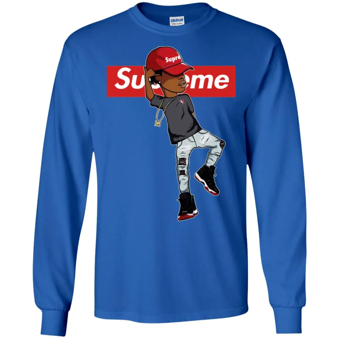 Supreme Marquese Scott T-shirt Men Long Sleeve Shirt