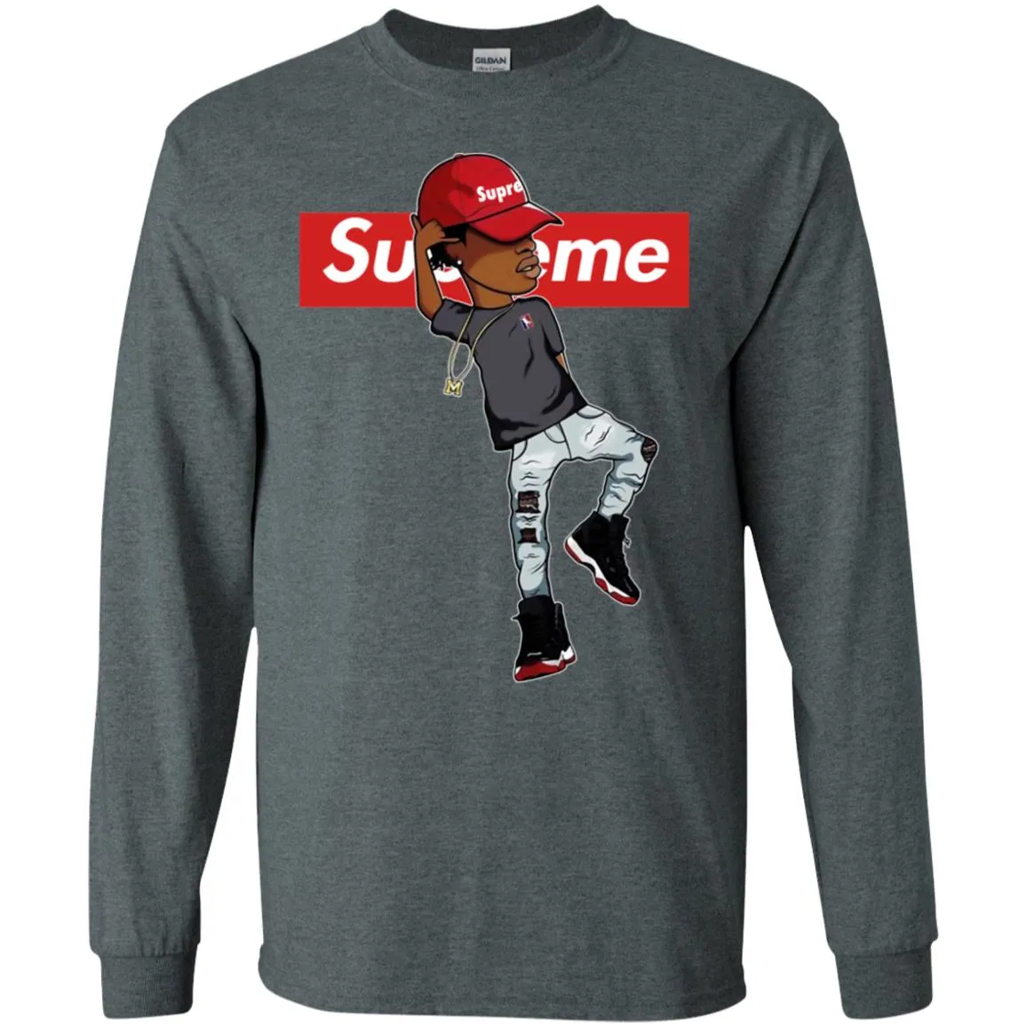 Supreme Marquese Scott T-shirt Men Long Sleeve Shirt