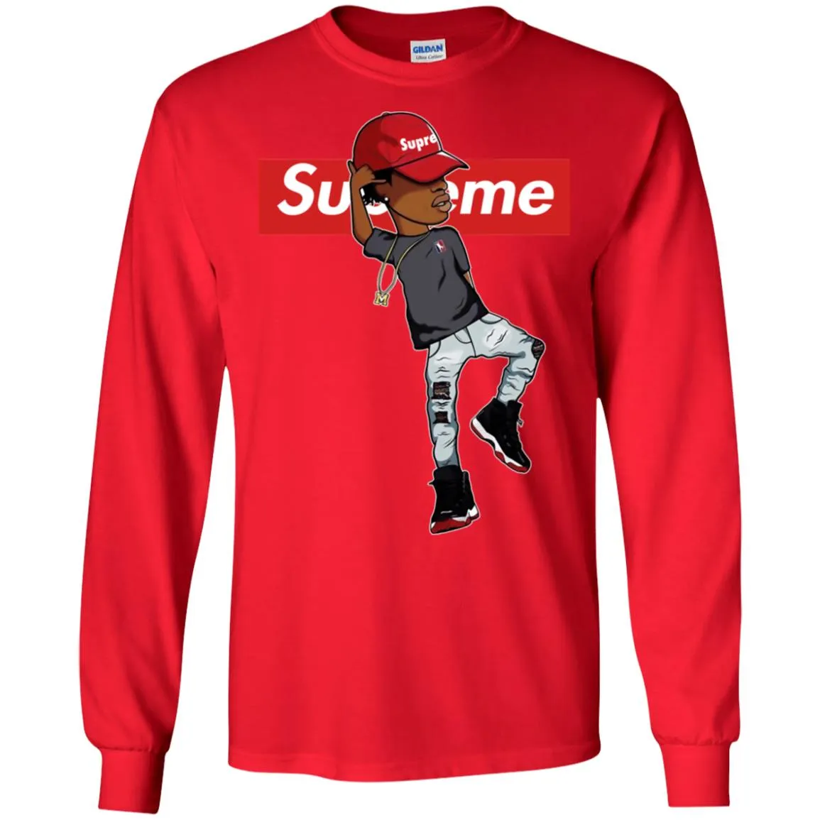 Supreme Marquese Scott T-shirt Men Long Sleeve Shirt