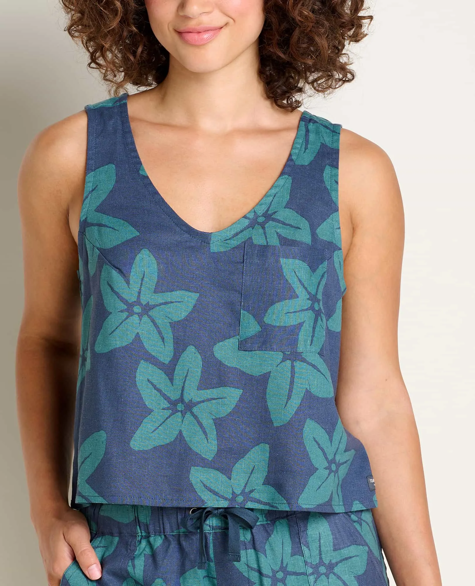 Taj Hemp Button Back Tank II