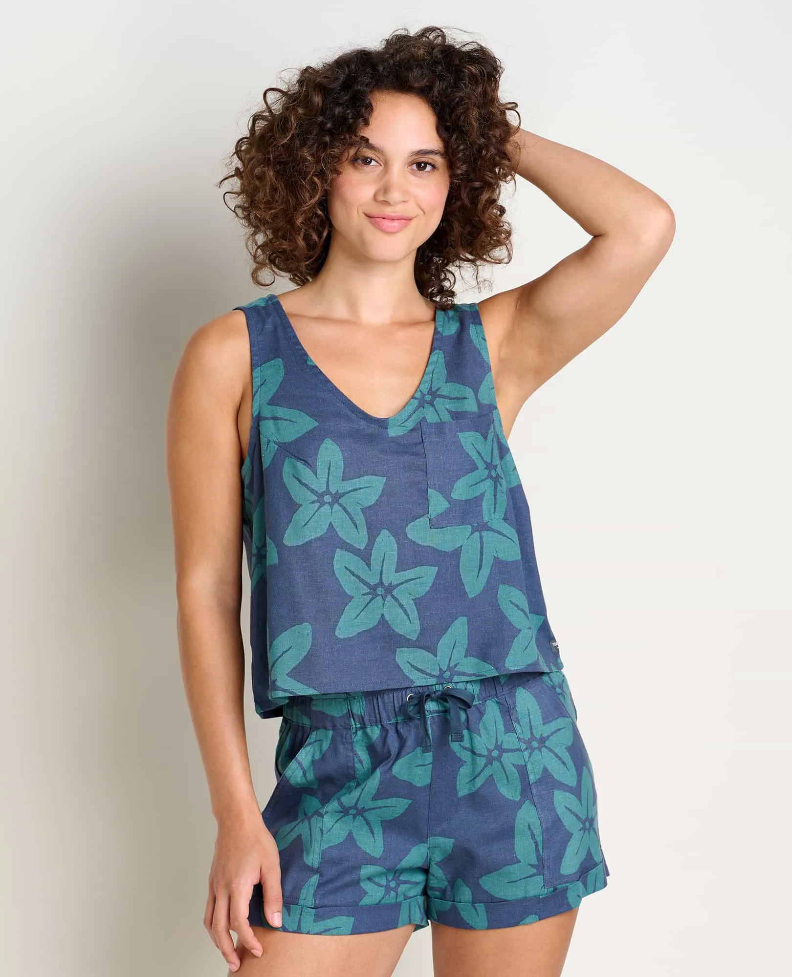 Taj Hemp Button Back Tank II