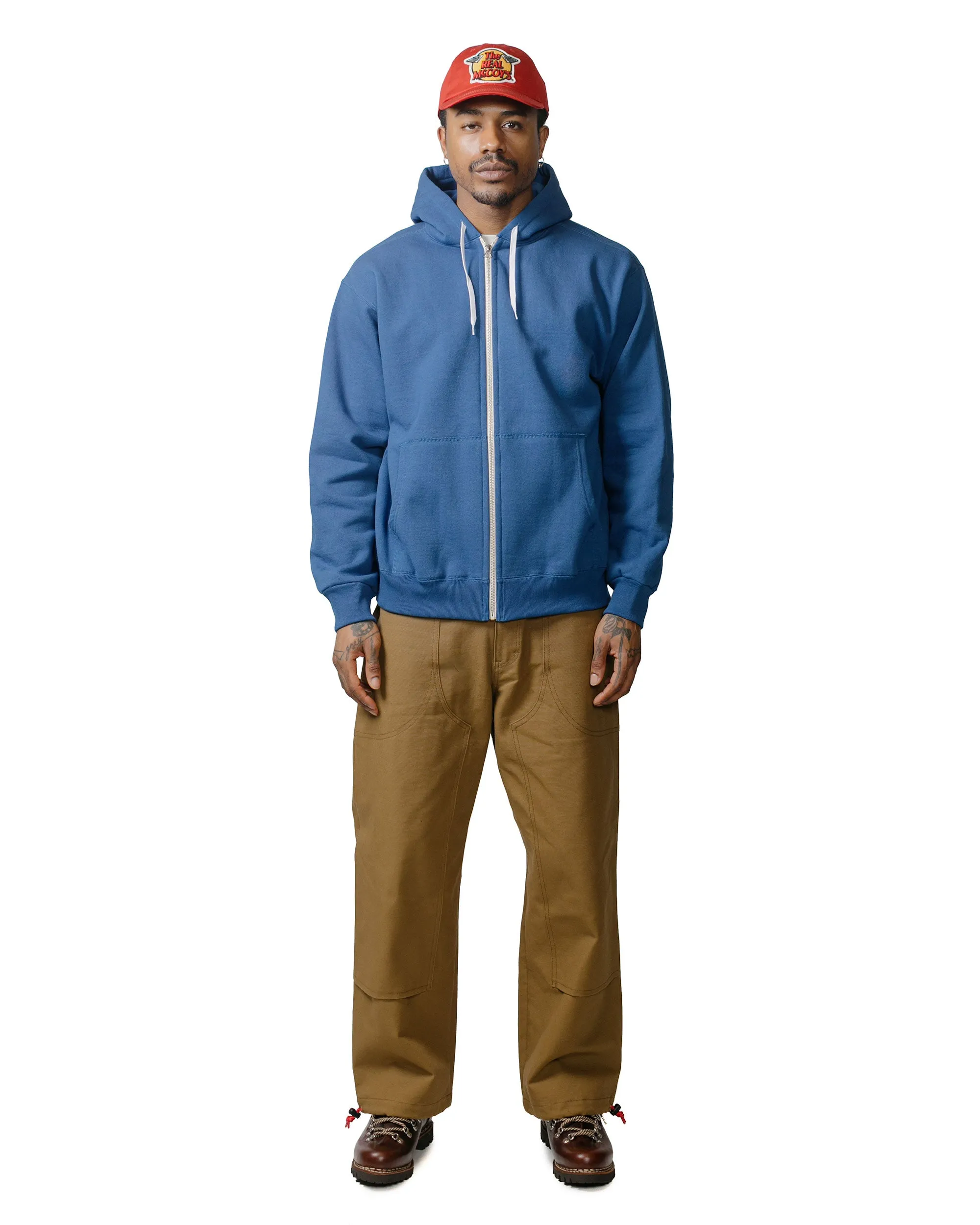 The Real McCoy's BC23101 Buco F/Z Parka Sweatshirt Royal Blue