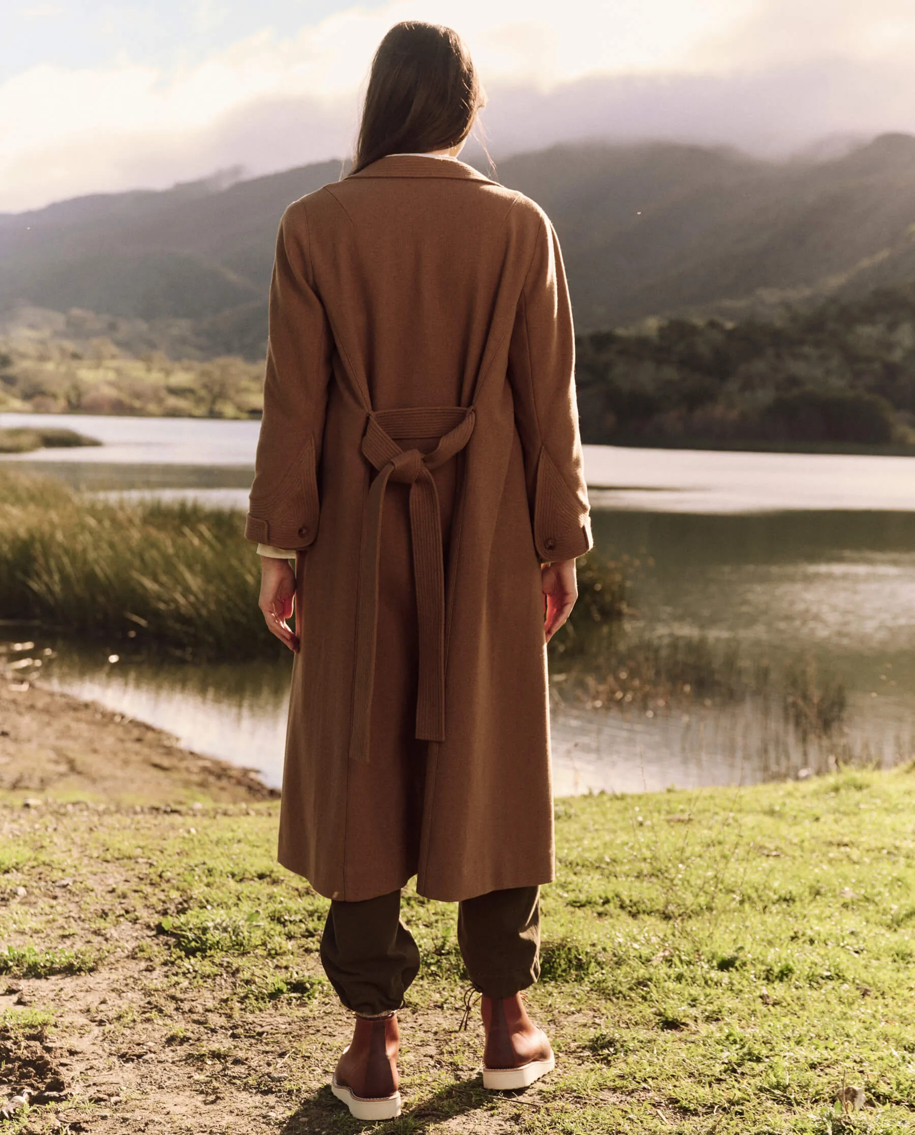 The Trapunto Trench Coat. -- Camel