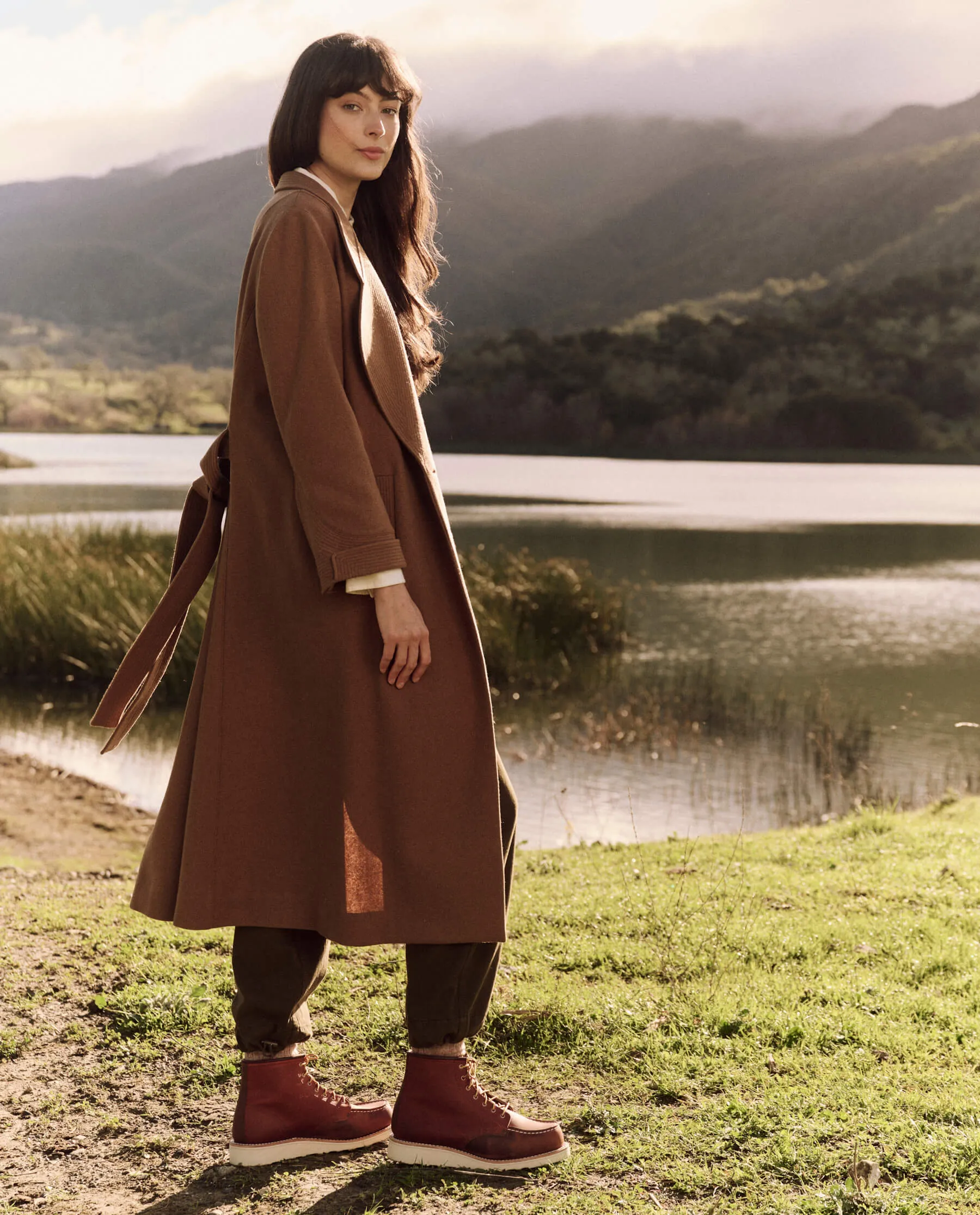 The Trapunto Trench Coat. -- Camel