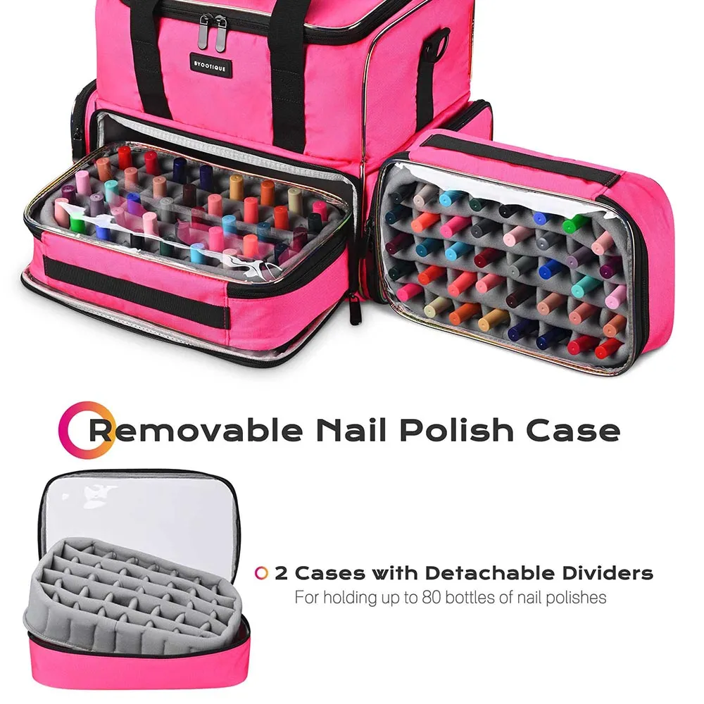 TheLAShop 16" Nail Polish Organizer & Nail Dryer Storage Triple-Layer