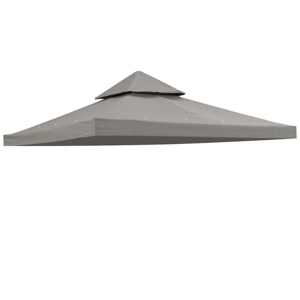 TheLAShop 8x8 ft Gazebo Canopy Top Replacement Gray