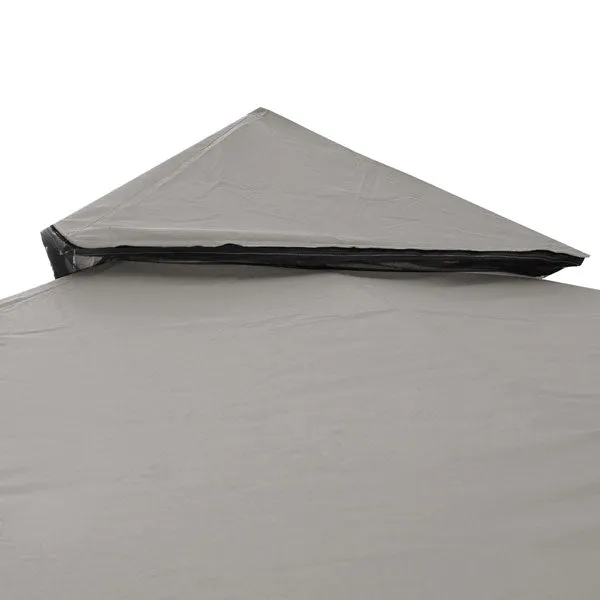 TheLAShop 8x8 ft Gazebo Canopy Top Replacement Gray