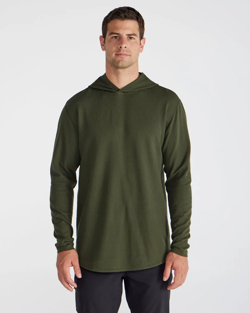 Thermal Hooded Drop-Cut Long Sleeve - Winter Layering Kit