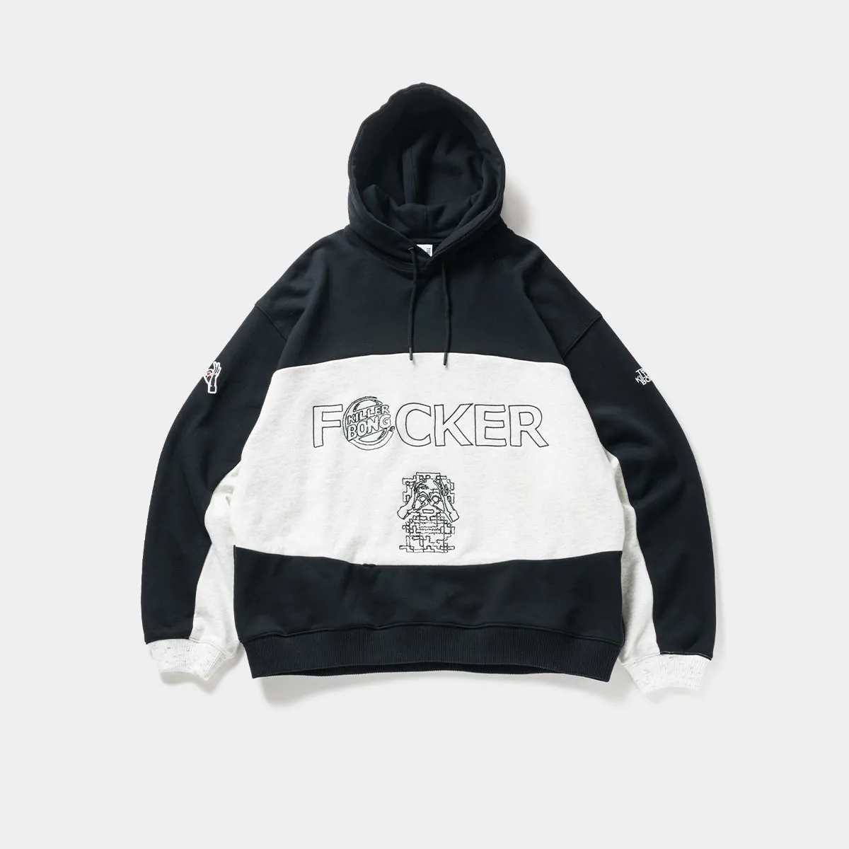 TIGHTBOOTH® × KILLER BONG™ F○CKER HOODIE (Black×Ash)