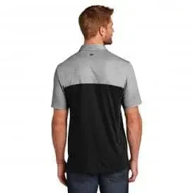 Travis Mathew - Oceanside Blocked Polo, Black Heather/ Black