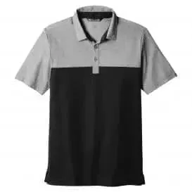 Travis Mathew - Oceanside Blocked Polo, Black Heather/ Black