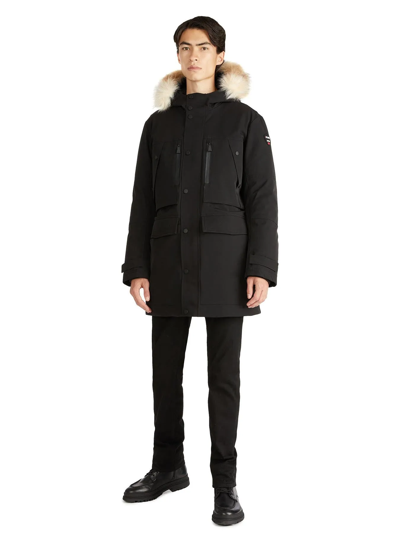 Tullens Men's Parka w/ Faux Fur Trim