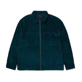 Two Tone Corduroy Zip Shacket