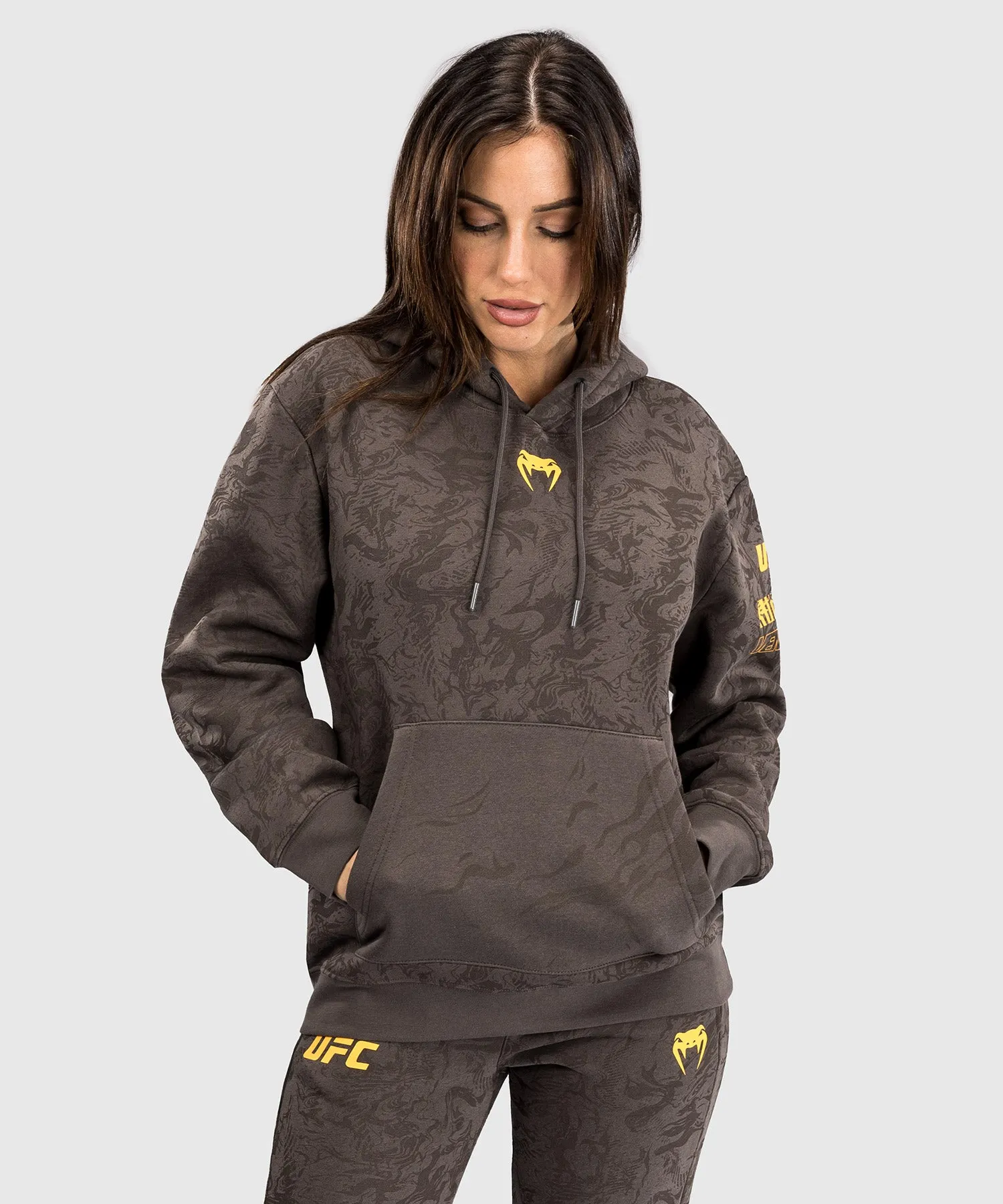 UFC Fusion by Venum Fight Week Women’s Pullover Hoodie - Earthen Brown