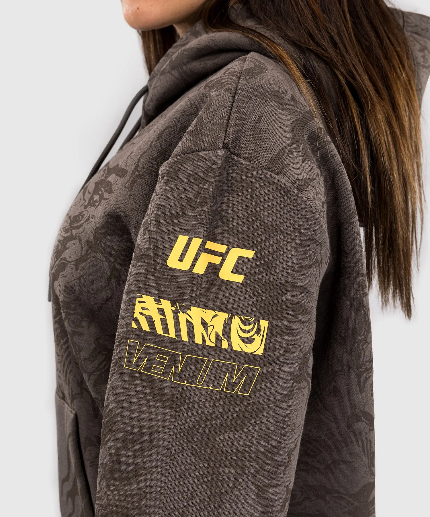 UFC Fusion by Venum Fight Week Women’s Pullover Hoodie - Earthen Brown