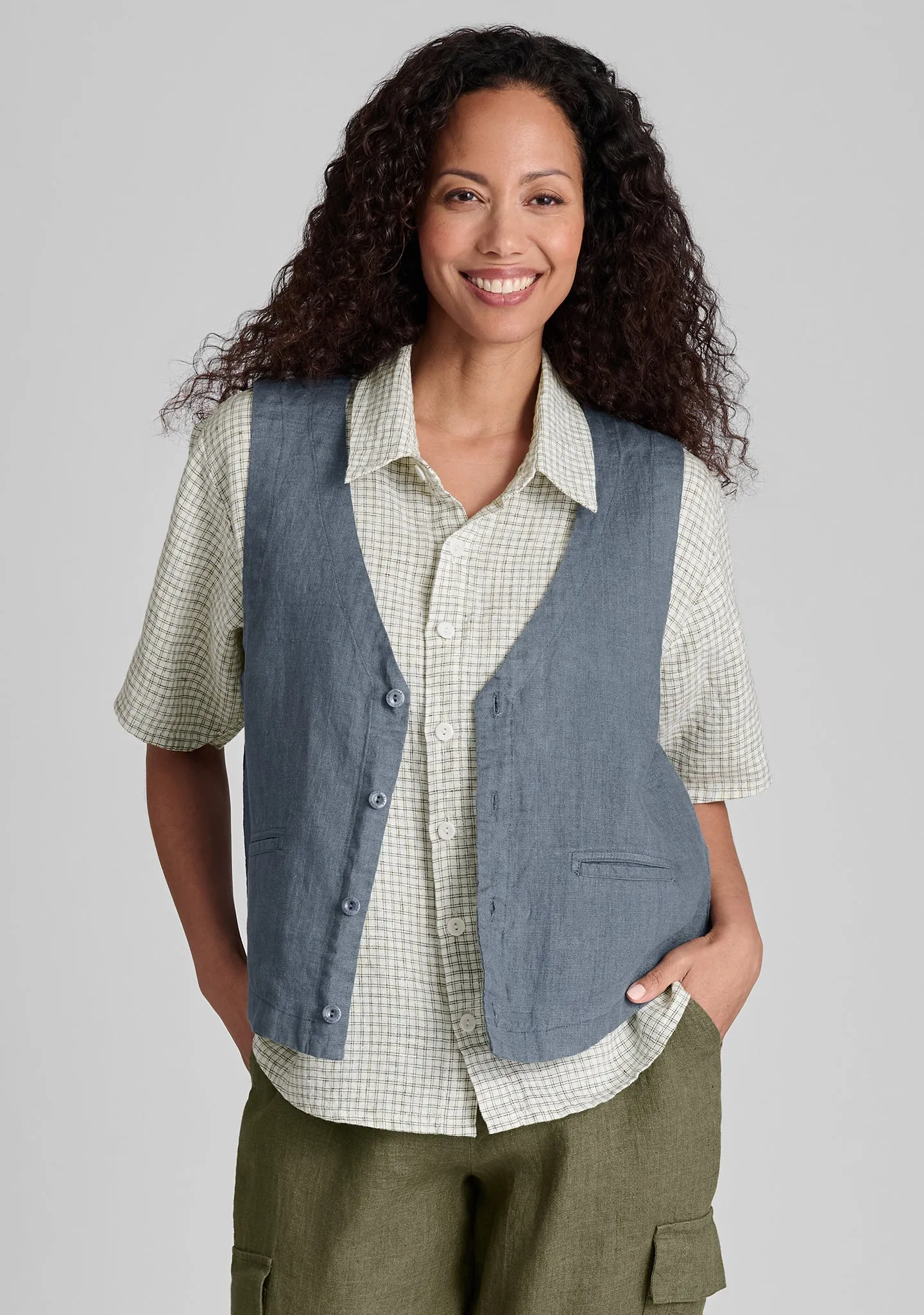 Valued Vest - Linen Vest