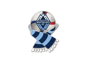 Vancouver Whitecaps FC WinCraft Light Blue & Navy Soccer Scarf Metal Lapel Pin