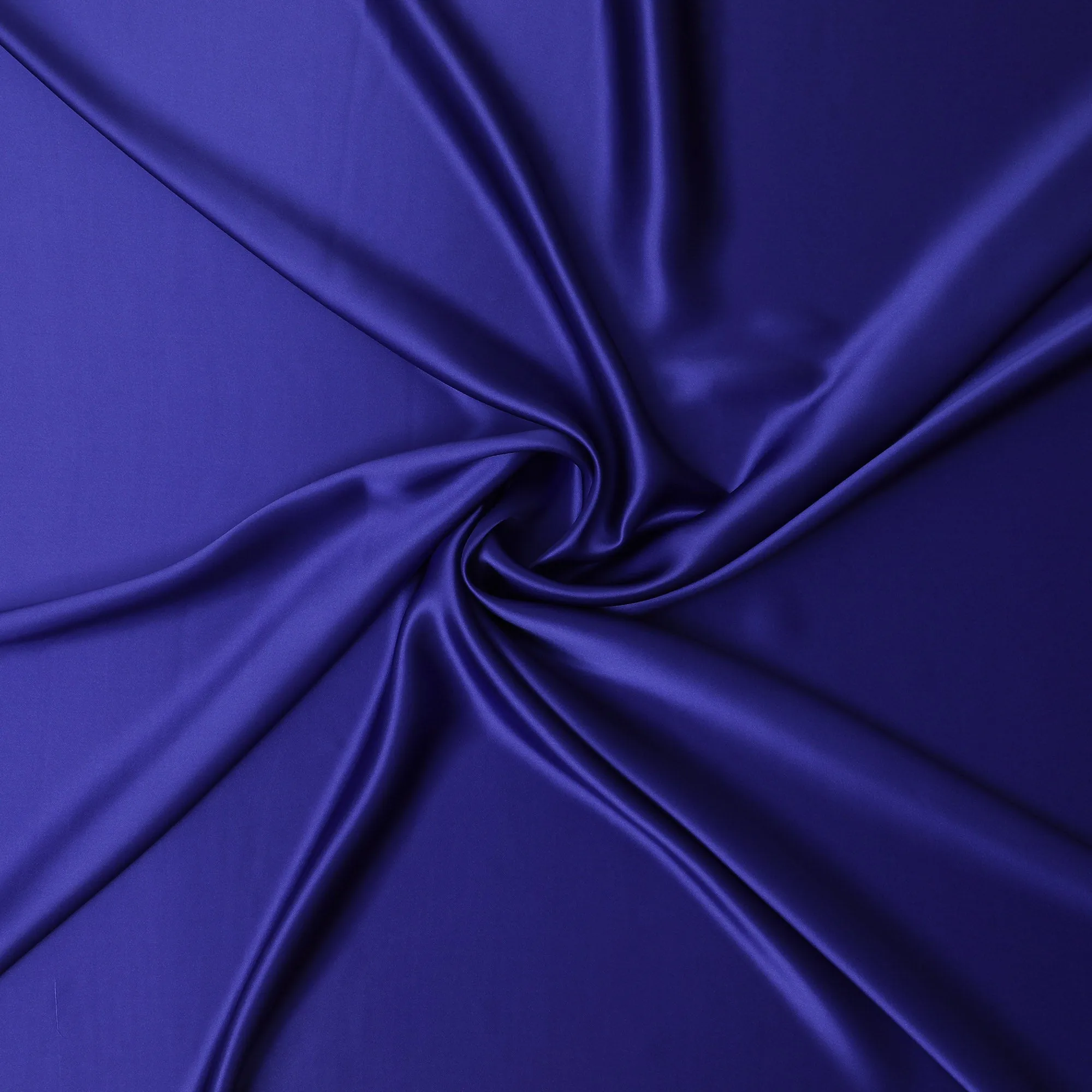 Vibrant Royal Blue Pure Silk Satin Fabric, 110 cm Width-20048