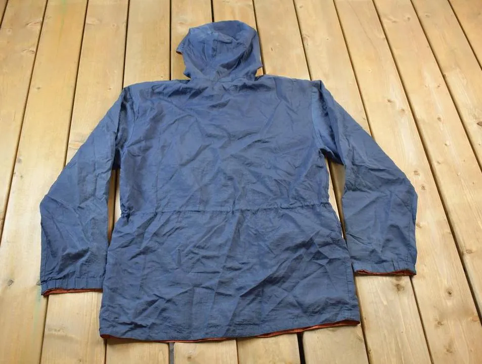 Vintage 1980s Blank Windbreaker Reversible Jacket