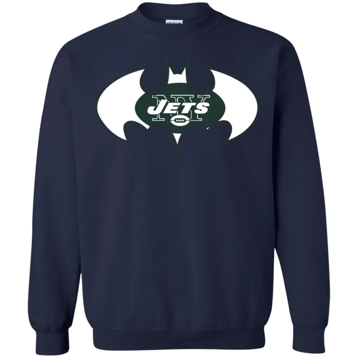 We Are The New York Jets Batman Nfl Mashup Crewneck Pullover Sweatshirt