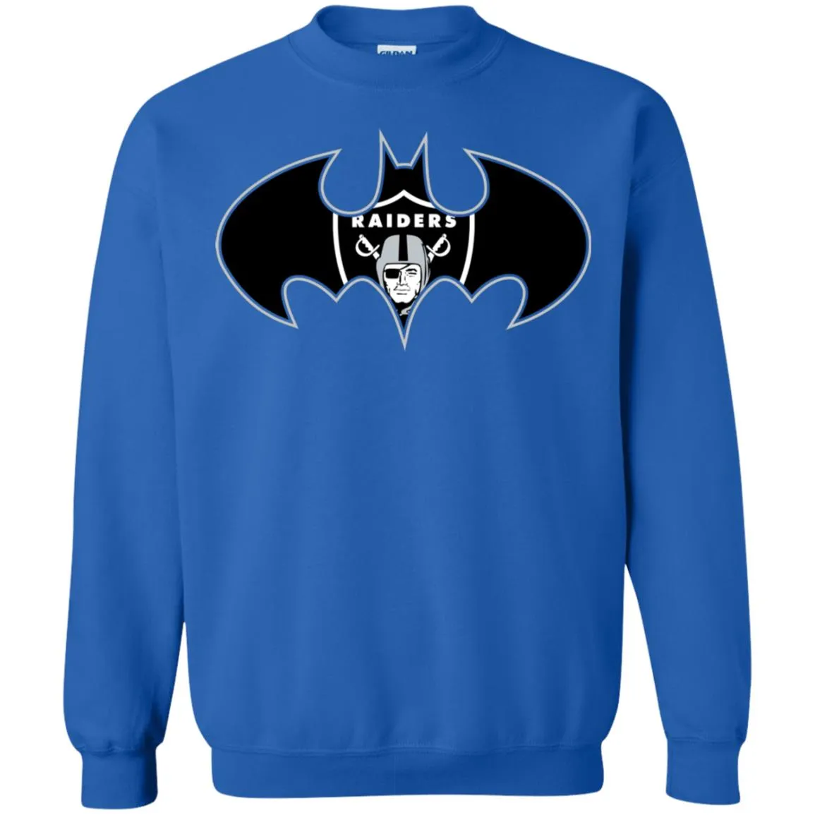 We Are The Oakland Raiders Batman Nfl Mashup Crewneck Pullover Sweatshirt