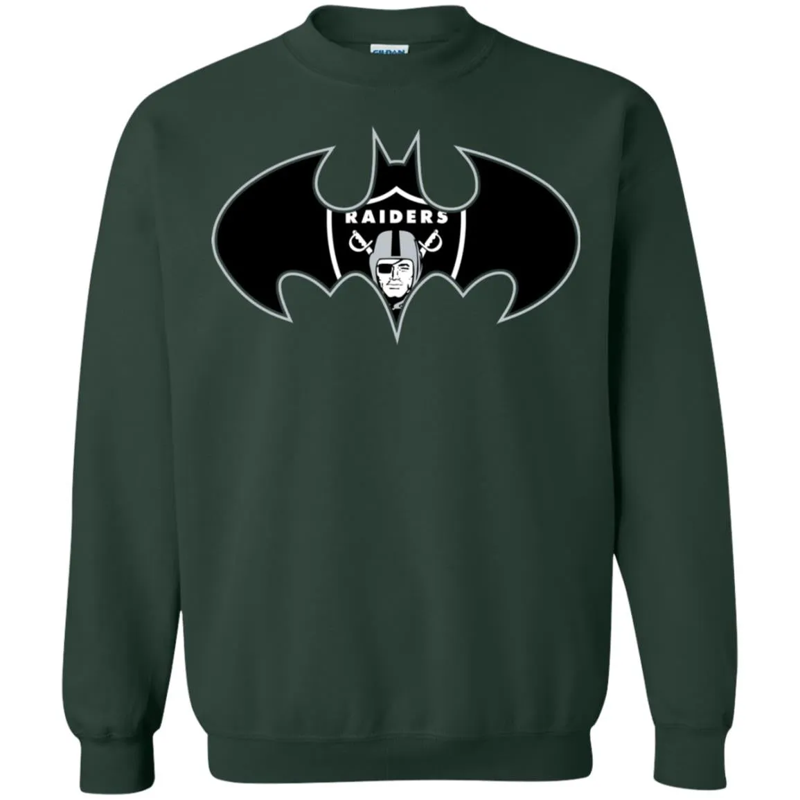 We Are The Oakland Raiders Batman Nfl Mashup Crewneck Pullover Sweatshirt