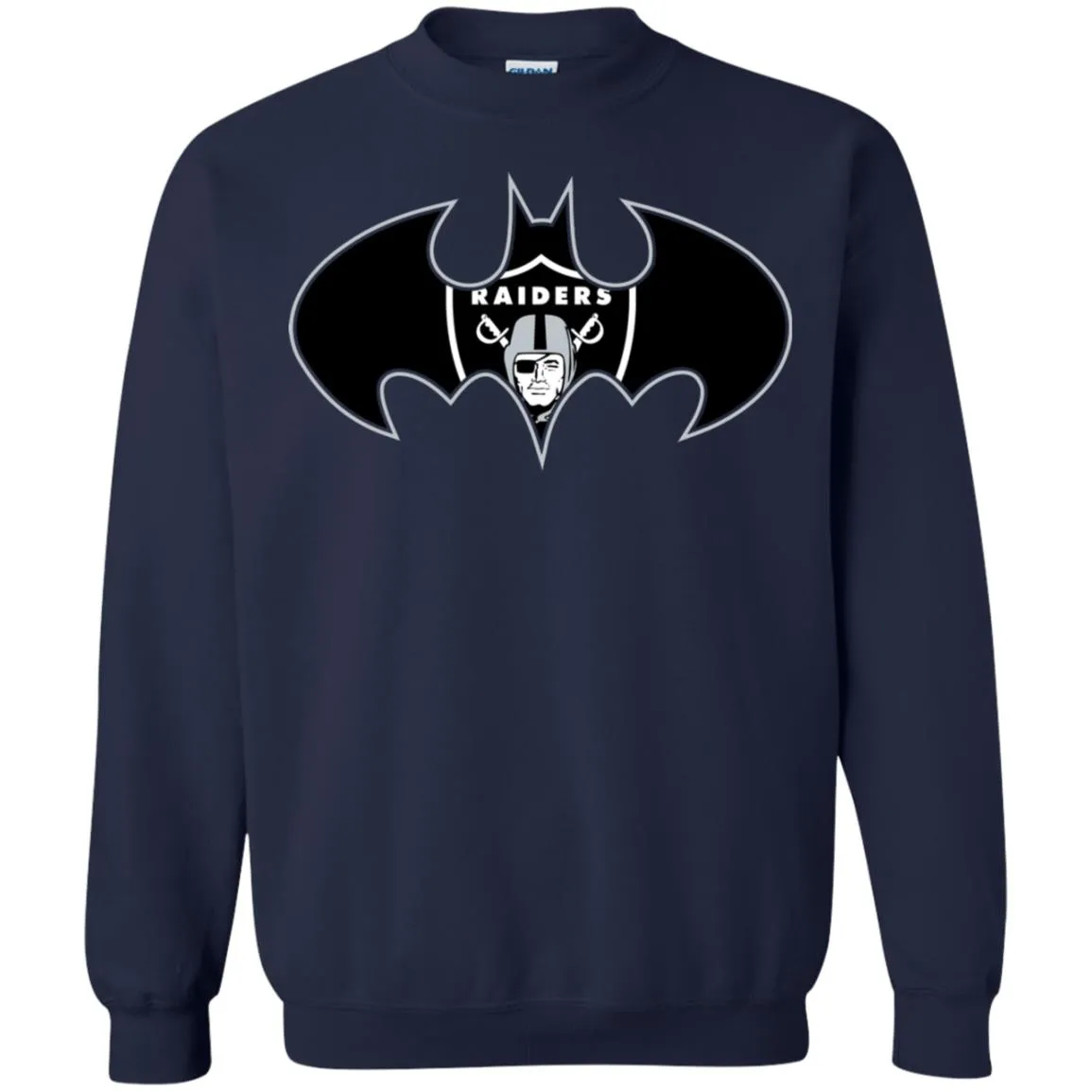 We Are The Oakland Raiders Batman Nfl Mashup Crewneck Pullover Sweatshirt