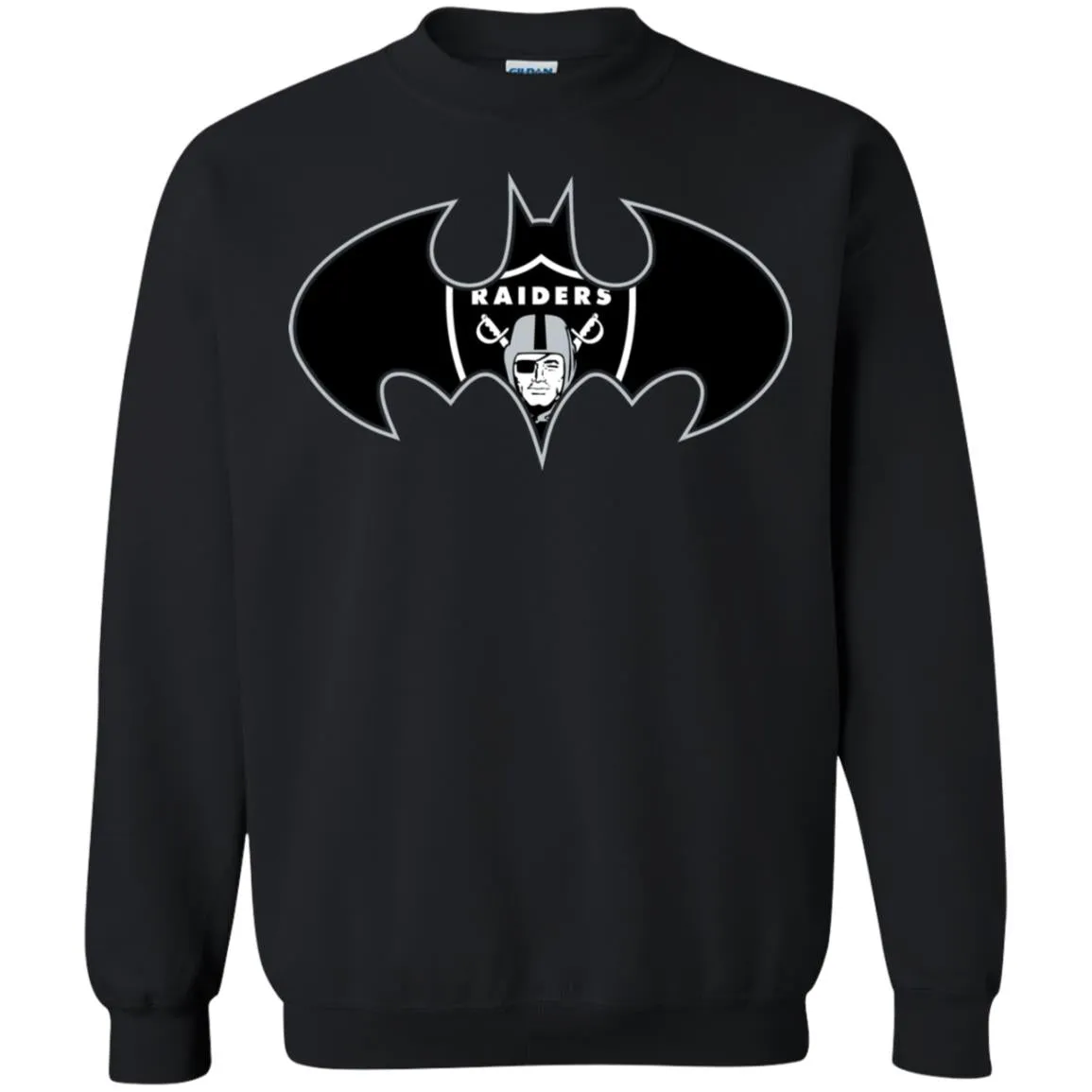 We Are The Oakland Raiders Batman Nfl Mashup Crewneck Pullover Sweatshirt