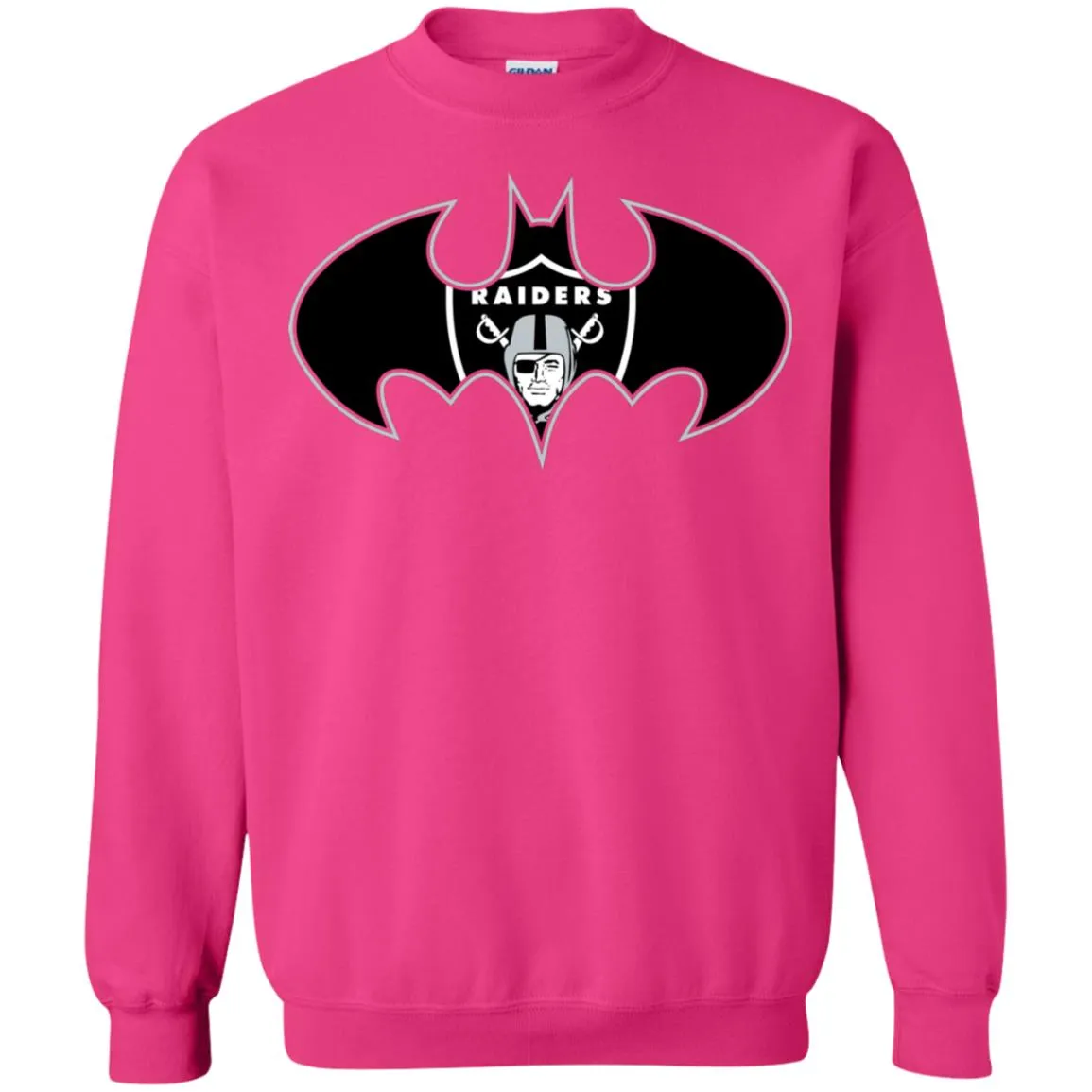 We Are The Oakland Raiders Batman Nfl Mashup Crewneck Pullover Sweatshirt