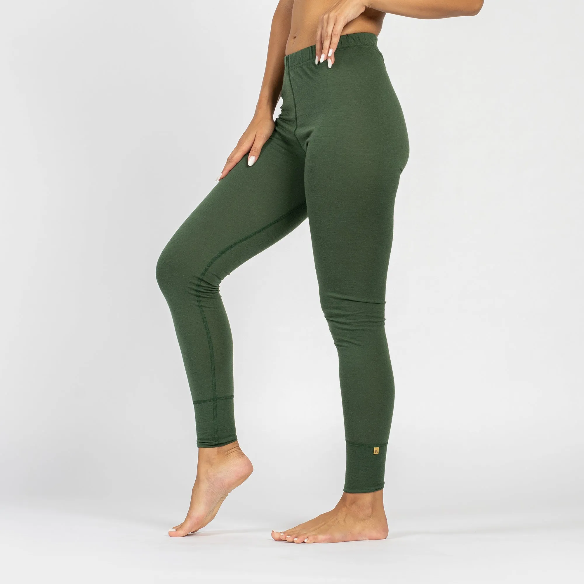 Women's 160 Long Sleeve & Bottoms 2-Piece Dark Green