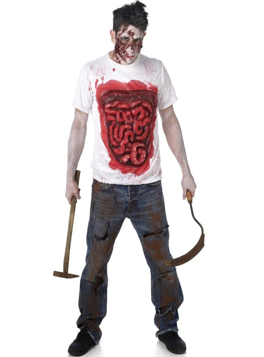 Zombie Guts Plus Size Mens Halloween Costume Top